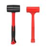 2pc 16oz+1lb; Rubber Mallet Hammerâ€šÃ„Ã¬16oz; Dead Blow Hammer-1lb; Black and Red; Unibody Molded | Soft Blow Tasks Without Damage| Spark And Rebound Res