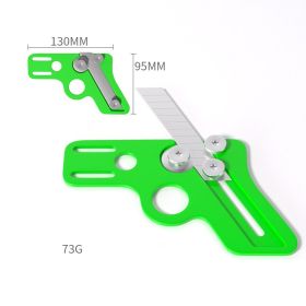Edge Strip Trimmer Knife Paint Board Trimming Woodworking Manual Aligner Scraper Gypsum Boards Scraping Knife Carpenter Hardware (Color: Straight edge)