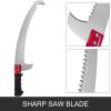 Outdoor Working Telescopic Pole Saw Curved Saw Blade Tree Pruner Pole Saw