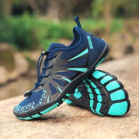Men's And Women's Outdoor Breathable Quick-drying Shoes Waterproof Beach (Option: 2026 Dark Blue-46)